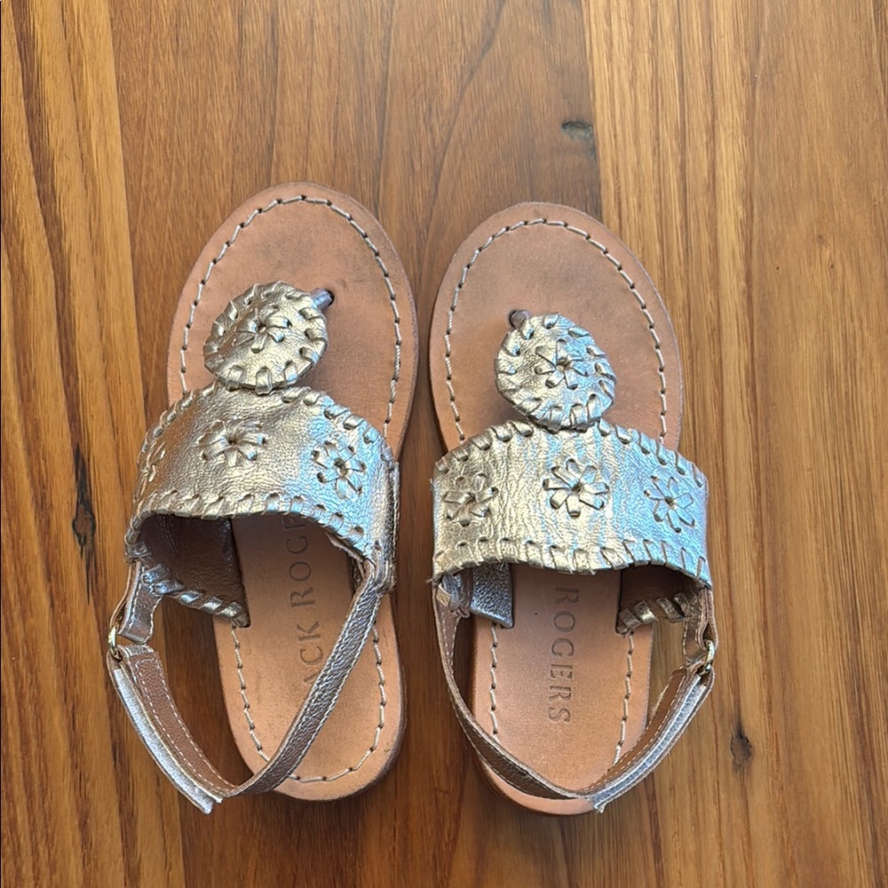 Jack Rogers Kids Gold Sandals